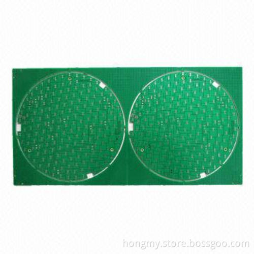 2-layer LED PCB with Green Mask on One Side and Black Mask on Other Side